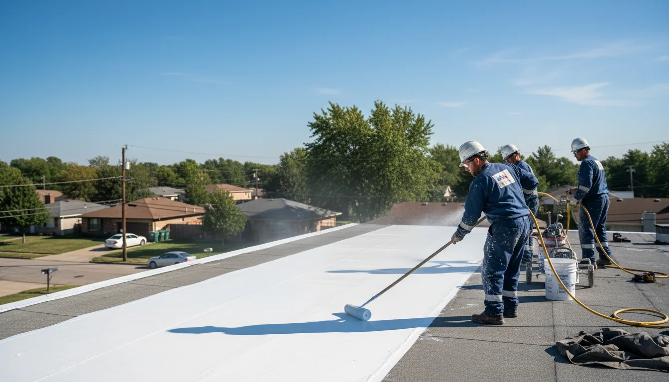 Commercial roof coating in Mittie, LA near me